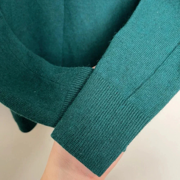 Banana Republic Womens XS Crew Neck Green Filpucci Cashmere Sweater - Picture 9 of 12